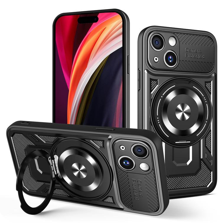 Defender Armor Mag -suojakuori iPhone 15 6,1":lle, musta