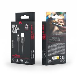 Maxlife cable USB - USB-C 1,5 m 3A black