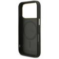Karl Lagerfeld Big Strap Choupette Metal Logo MagSafe -kotelo iPhone 17 Pro Maxille, musta