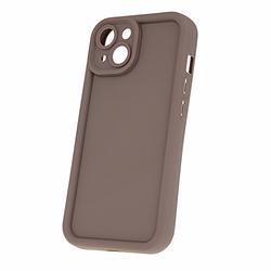 iPhone X / XS -puhelimen reunus TPU-suojakuori, ruskea