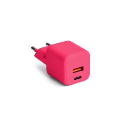 COLORUM-sein&auml;laturi USB-A + USB-C PD 30W CLS30-AC-02 x Magenta