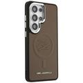 Karl Lagerfeld case Embossed Ring Initials MagSafe for Samsung Galaxy S26 Ultra brown
