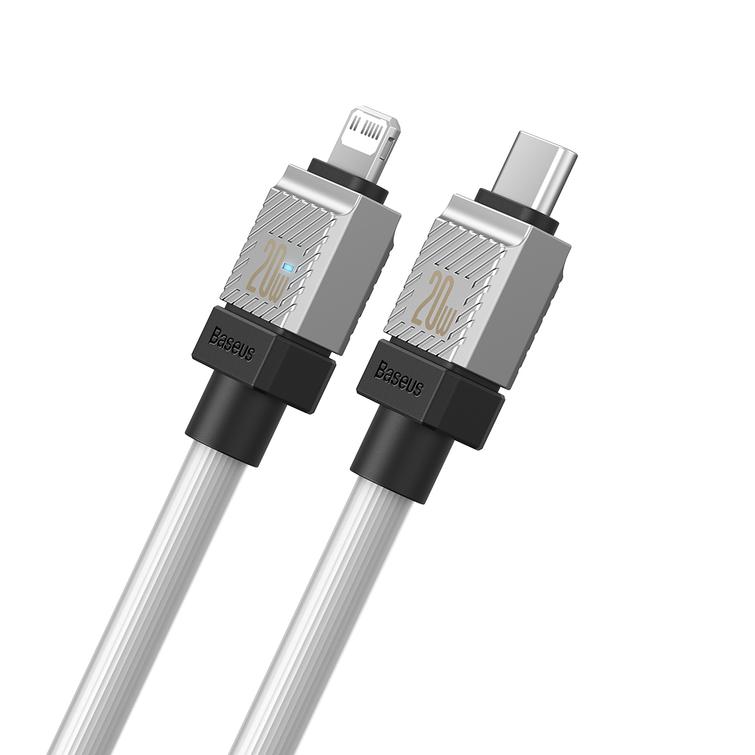 Baseus CoolPlay USB-C - Lightning-kaapeli 2m 20W valkoinen