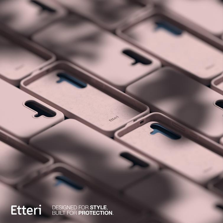 Etteri Silicone Mag -suojakuori Samsung Galaxy S25 Edgelle vaaleanpunainen