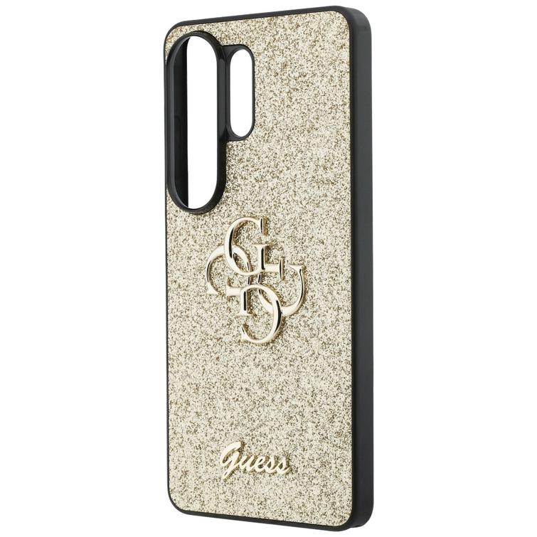 Guess case Fixed Glitter Big 4G Metal Logo for Samsung Galaxy S26 Ultra gold