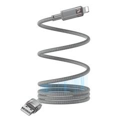 YESIDO MAGNETIC CABLE  CA174 12W USB/LIGHTNING 1M 2.4A GREY