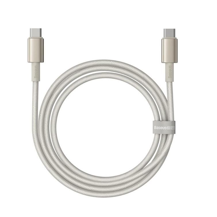 Baseus Tungsten Gold Fast Charging Data Cable Type-C to Type-C 100W 1m Titanium Galaxy Gold
