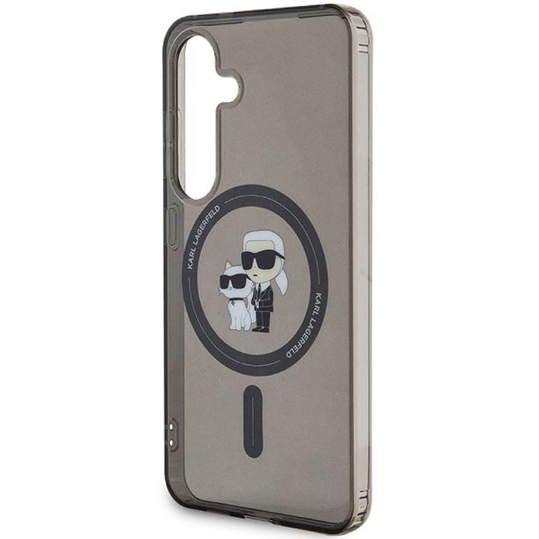 Karl Lagerfeld -suojakuori Samsung Galaxy S24:lle KLHMS24SHGKCNOK musta HC MAGSAFE IML C