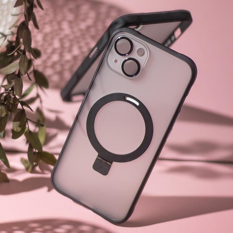 Mag Ring -suojakuori iPhone 13 6,1":lle, musta