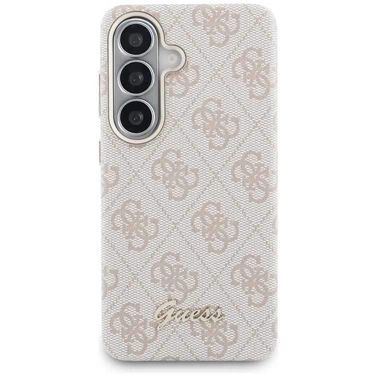 Guess case 4G Script MagSafe for Samsung Galaxy S26 pink