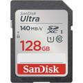 SanDisk Ultra SDXC -muistikortti 128GB, 140MB/s, UHS-I, luokka 10