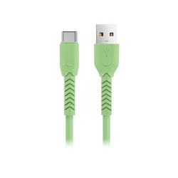 Maxlife MXUC-04 kaapeli USB - USB-C 1,0 m 3A vihreä
