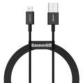 Baseus Superior USB-kaapeli - Lightning 1,0 m 2,4A musta