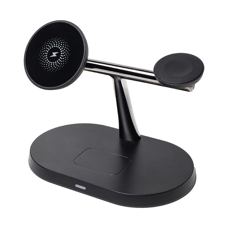 Maxlife MXWC-03 magneettinen langaton laturi 15W musta 3in1