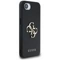 Guess HC PU Grained Big 4G and Classic Logo -kotelo iPhone 16e musta