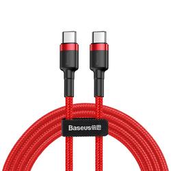 Baseus-kaapeli Cafule PD 2.0 USB-C - USB-C 1,0m 3A punainen 60W