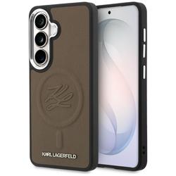 Karl Lagerfeld case Embossed Ring Initials MagSafe for Samsung Galaxy S26 brown