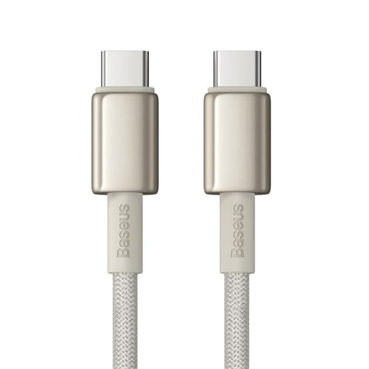 Baseus Tungsten Gold Fast Charging Data Cable Type-C to Type-C 100W 1m Titanium Galaxy Gold