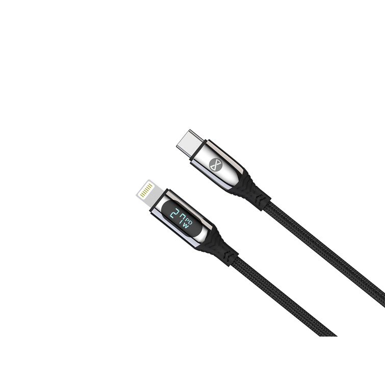 Forever LCD-kaapeli USB-C - Lightning 1,0 m 27W musta