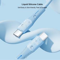 T-PHOX CABLE GENTLE USB-C/USB-C 60W BLACK