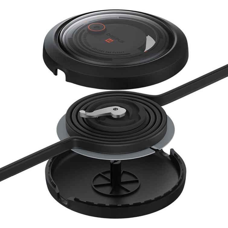 Baseus Free2Draw Sis&auml;&auml;nvedett&auml;v&auml; Crystal Pikalataus Datakaapeli USB-M+L+C 100W 1.1m Cluster Musta