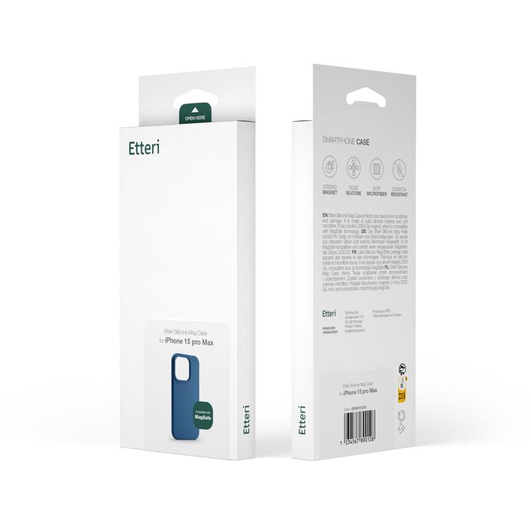 Etteri Silicone Mag kotelo iPhone 12 / 12 Pro 6,1" tummansiniselle