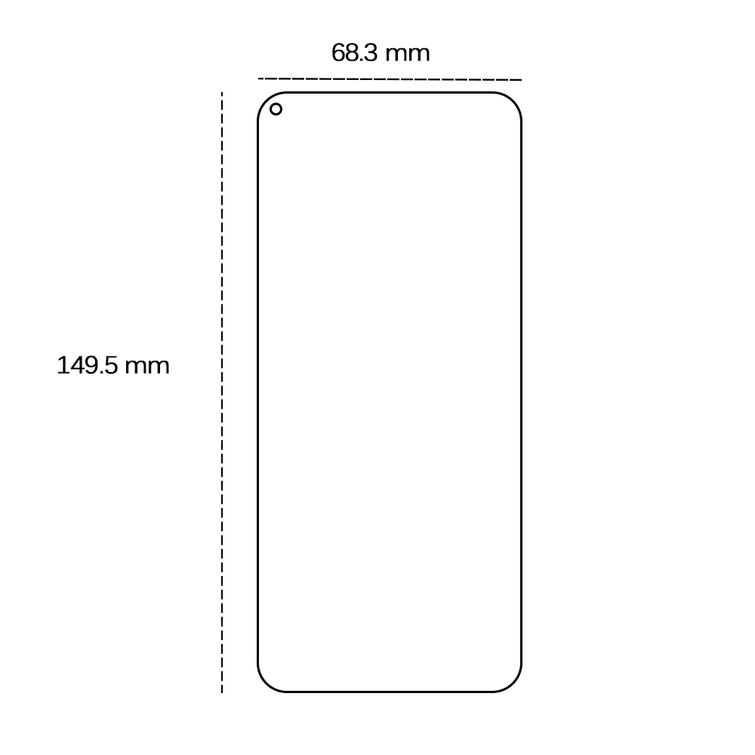 Karkaistu lasi 2,5D Huawei Nova 5T / Honor 20:lle