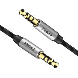 Baseus-&auml;&auml;nikaapeli Yiven M30 -liitin 3,5 mm -liitin 3,5 mm 1,0 m hopeanmusta