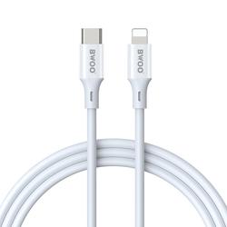 BWOO USB-C - Lightning-kaapeli 2m 27W ABS + TPE valkoinen