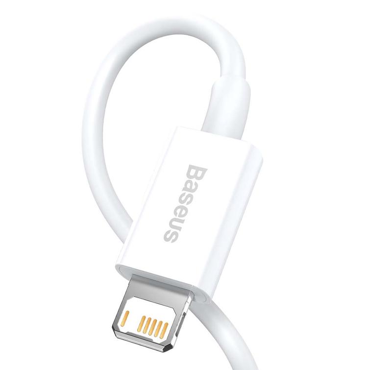 Baseus Superior USB - Lightning -kaapeli 2,0 m 2,4A valkoinen