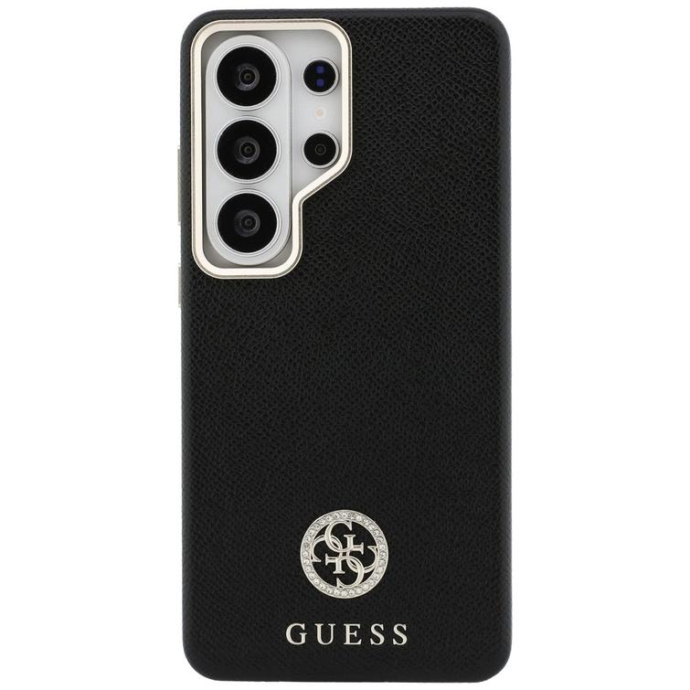 Guess case Rhinestone Round Logo MagSafe for Samsung Galaxy S26 Ultra black