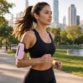 Multifunctional sports phone bag 2in1 pink