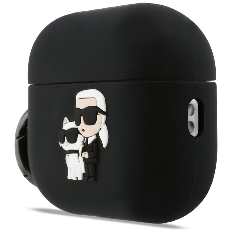 Karl Lagerfeld Silicone Karl & Choupette Head case for AirPods Pro 3 pink