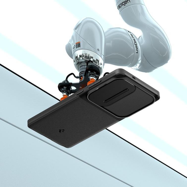 Spigen Optic Armor -suojakuori Samsung Galaxy S25 Ultralle, musta