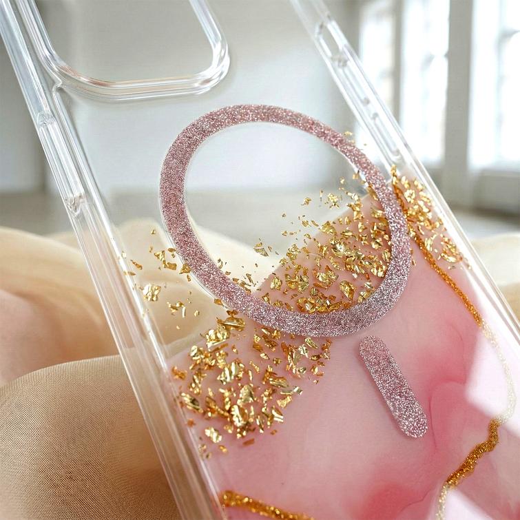 Epoxy Mag case for iPhone 12 / 12 Pro 6,1" pink