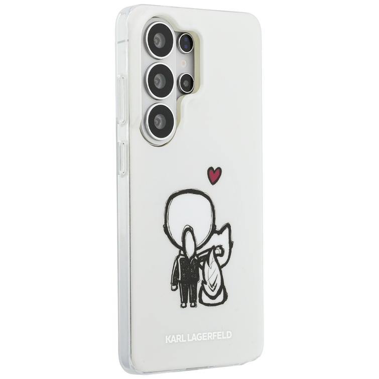 Karl Lagerfeld case IML Karl&Choupette MagSafe for Samsung Galaxy S26 Ultra transparent