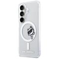 Karl Lagerfeld case IML Peekaboo Choupette MagSafe for Samsung Galaxy S26 transparent
