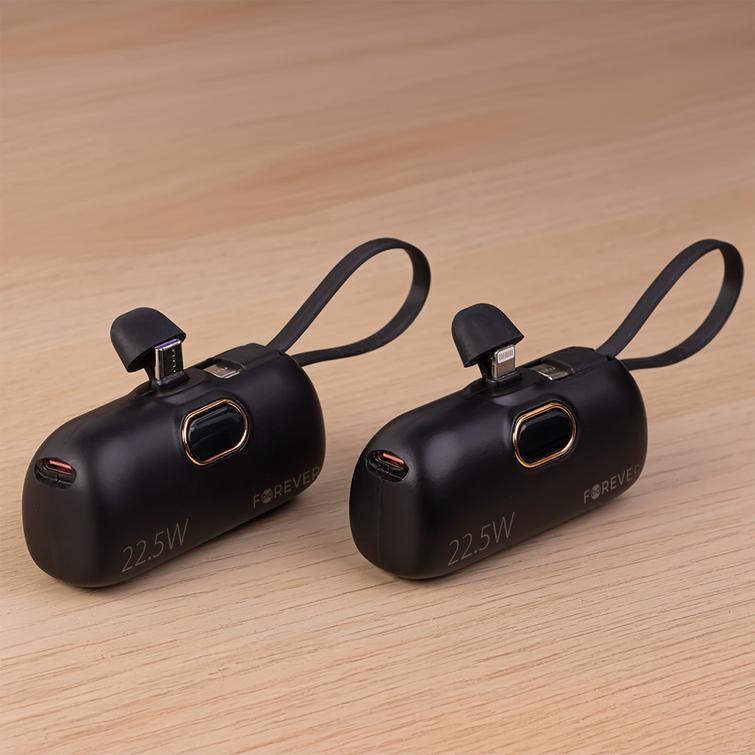 Forever MTB-100 mini-varavirtalähde 22,5 W 5000 mAh Lightning musta