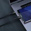 Baseus-kaapeli Cafule PD 2.0 USB-C - USB-C 1,0m 3A harmaanmusta 60W