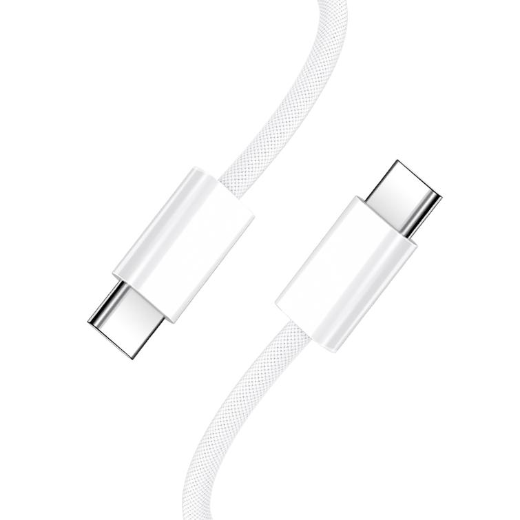 BWOO-kaapeli USB-C - USB-C 1m 60W iPhone 15:lle BO-X284 valkoinen