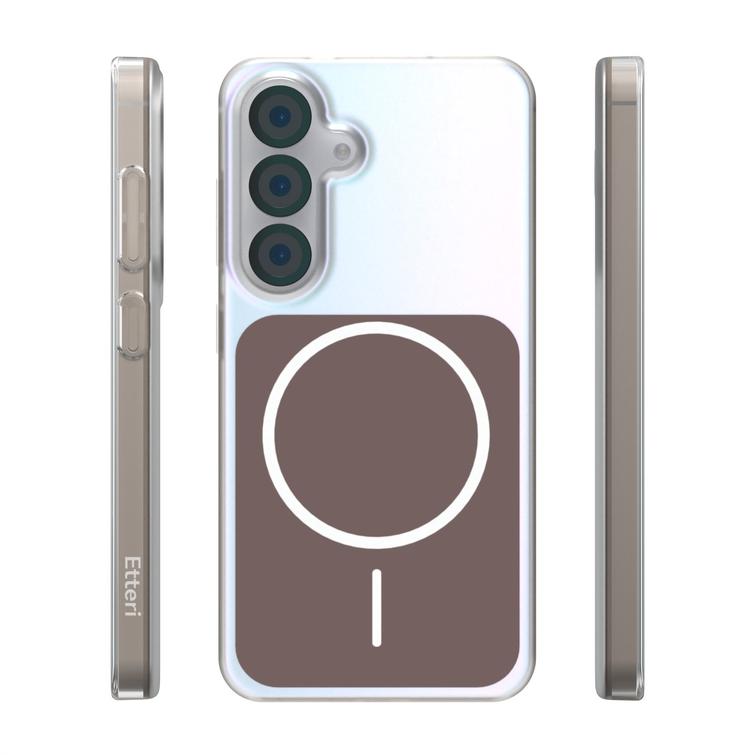 Etteri Hidden Pearl case for Samsung Galaxy S25 brown
