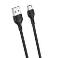 XO-kaapeli NB200 USB - USB-C 1,0m 2.1A musta
