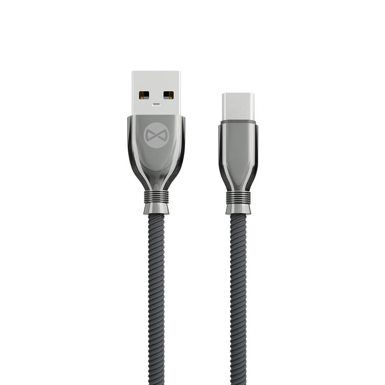 Forever Tornado -kaapeli USB - USB-C 1,0 m 3A musta