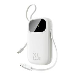 Baseus Qpow3 Digitaalinen Näytöllinen Pikalataus Varavirtalähde 22.5W 10000mAh Kuunvalkoinen
