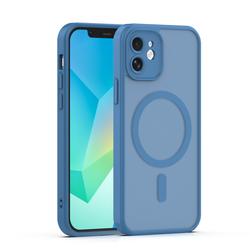 Mag Matt case for iPhone 12 6,1" dark blue camera protection