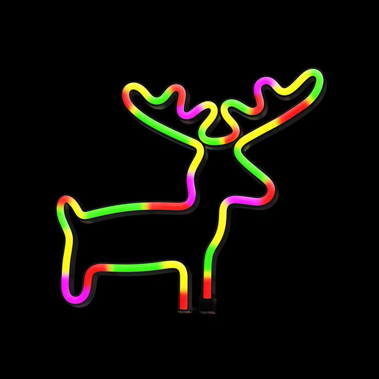Neon LED -valo ELK moniv&auml;rinen lepakko + USB FLNE12 Forever Light