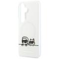 Karl Lagerfeld case IML Peekaboo Karl&Choupette MagSafe for Samsung Galaxy S26 transparent