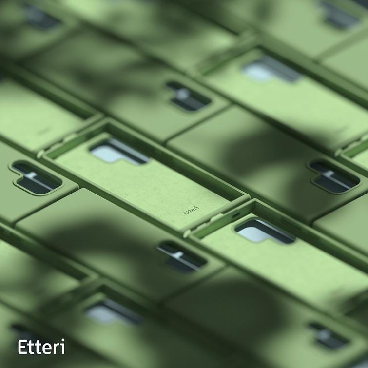 Etteri-silikonikuori Samsung Galaxy S24 Ultralle vaaleanvihreä