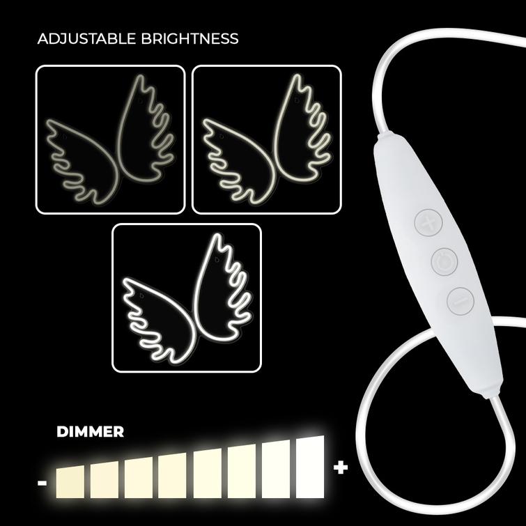 Neon PLEXI LED WINGS valkoinen FPNE09X Forever Light