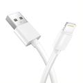 WALL CHARGER T-PHOX MINI-EU LIGHTNING WHITE 1.2M 2.4A